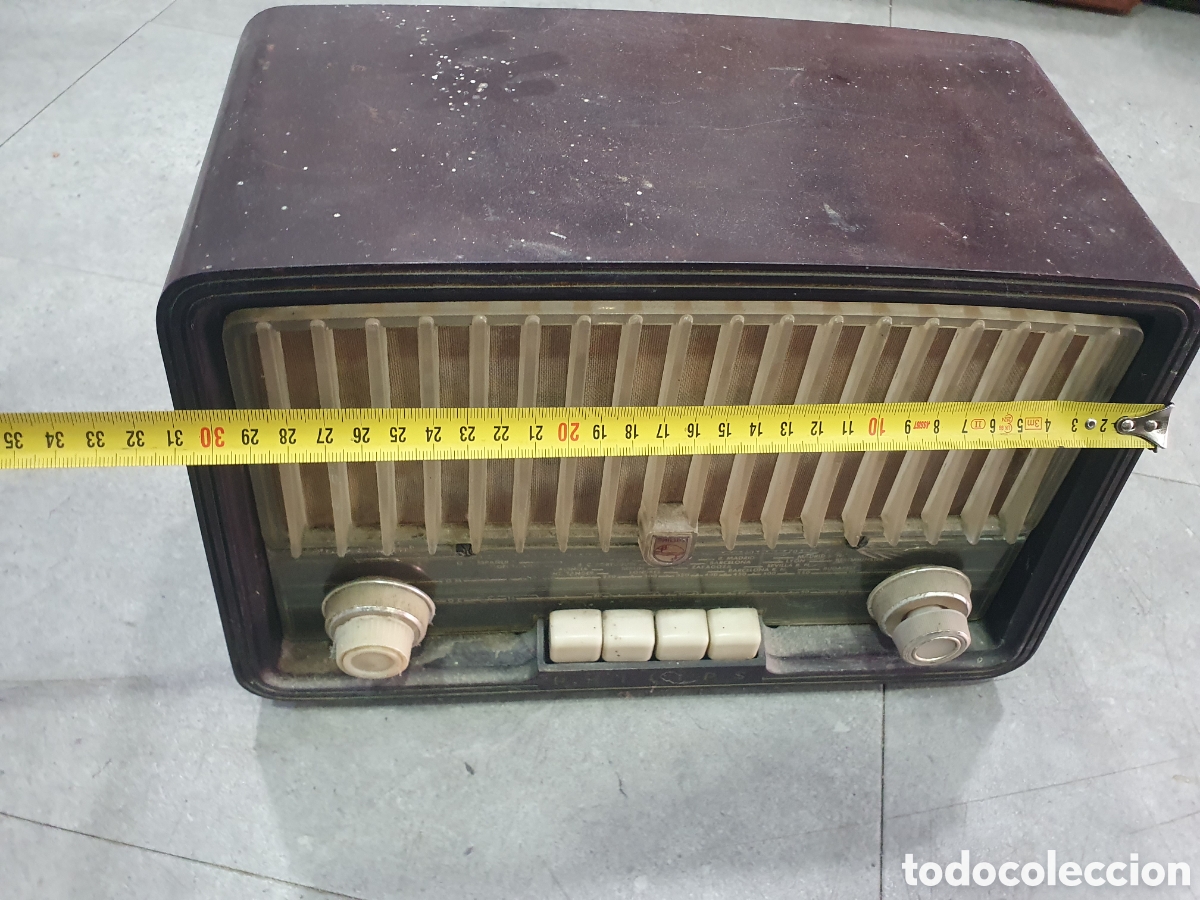 Radios de v&aacute;lvulas: Radio de v&aacute;lvulas Philips de baquelita - Foto 5