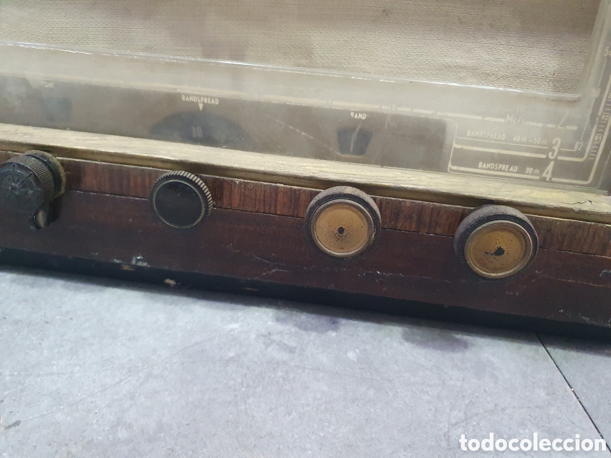Radios de v&aacute;lvulas: Antigua radio a v&aacute;lvulas Philips. - Foto 2