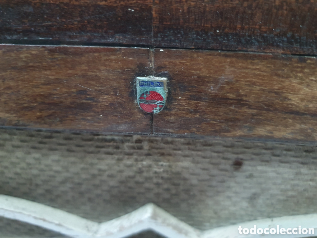 Radios de v&aacute;lvulas: Antigua radio a v&aacute;lvulas Philips - Foto 4