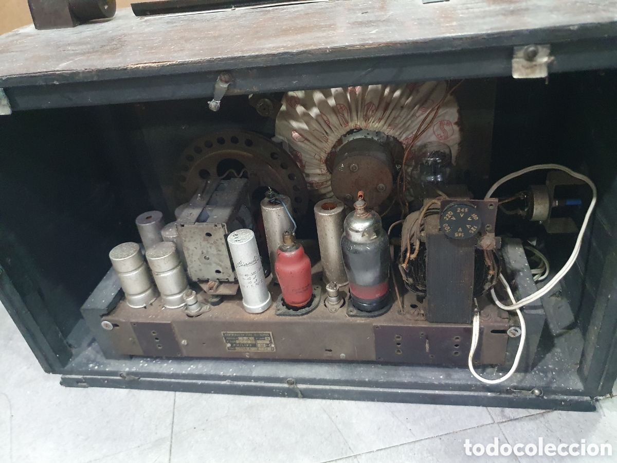 Radios de v&aacute;lvulas: Antigua radio a v&aacute;lvulas Philips - Foto 7