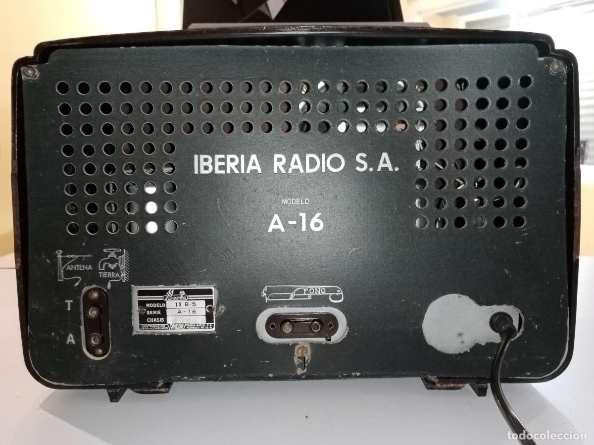 Radios de v&aacute;lvulas: RADIO ANTIGUA IBERIA A-16 - Foto 7