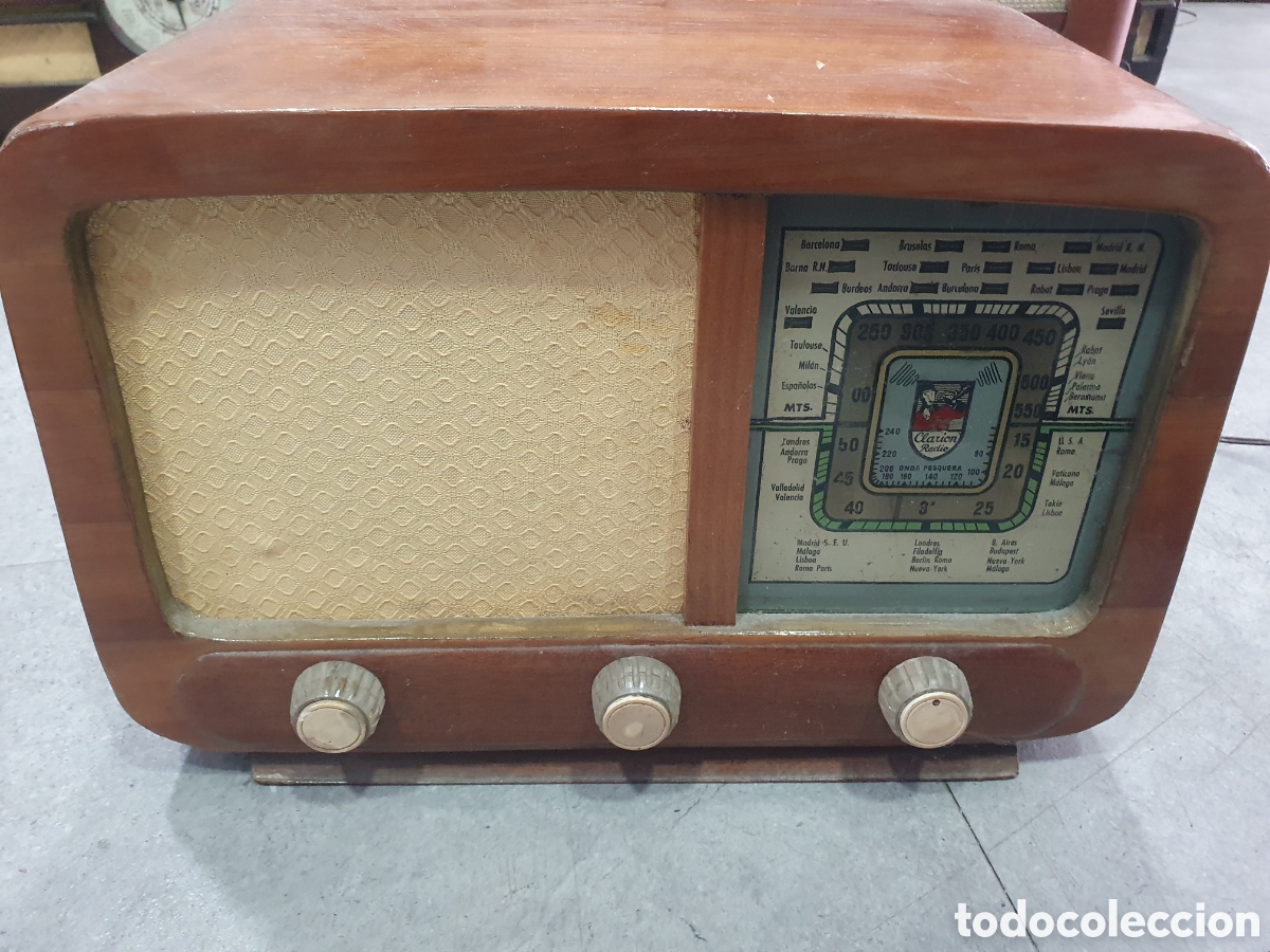 Radios de v&aacute;lvulas: Radio a v&aacute;lvulas Clarion radio