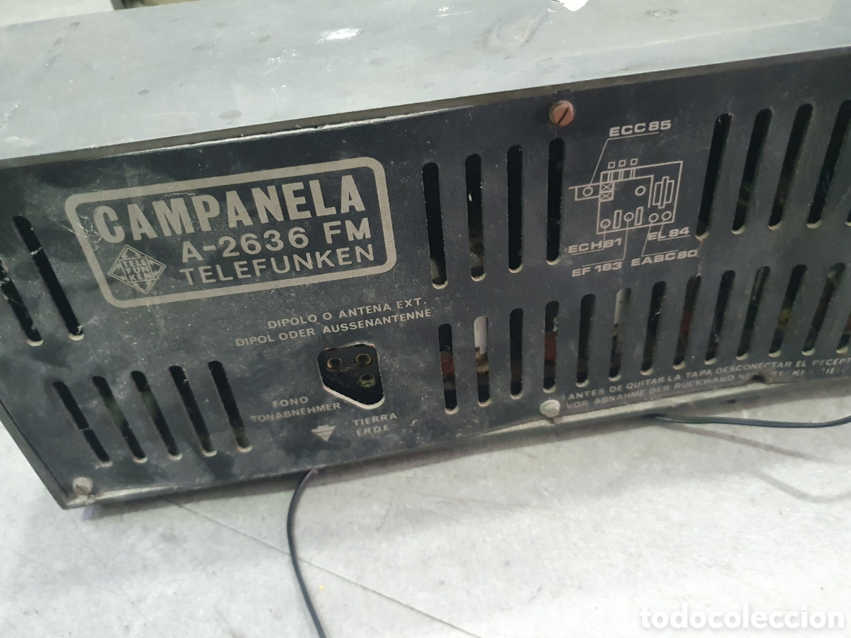 Radios de v&aacute;lvulas: Radio de v&aacute;lvulas Telefunken Campanela - Foto 5
