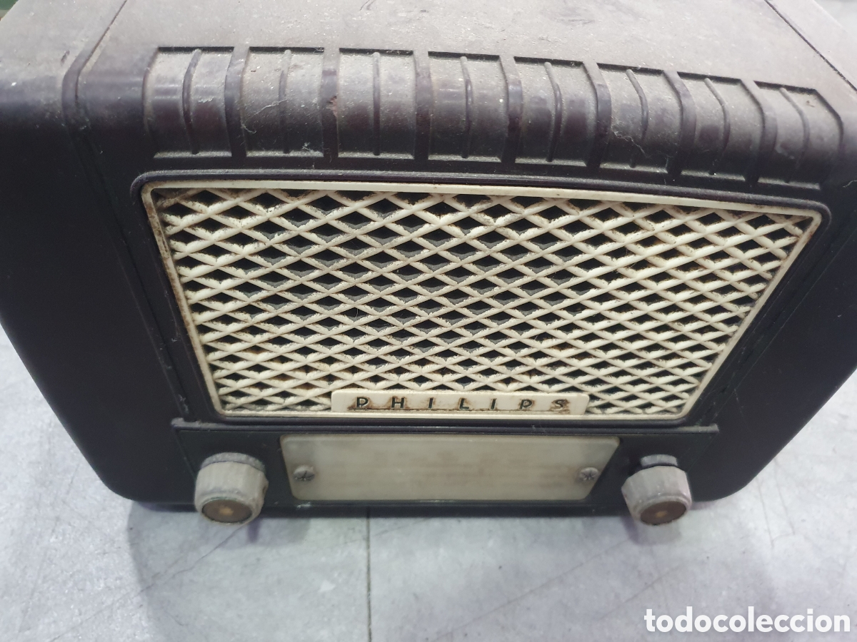 Radios de v&aacute;lvulas: Antigua radio Philips a valvulas - Foto 3