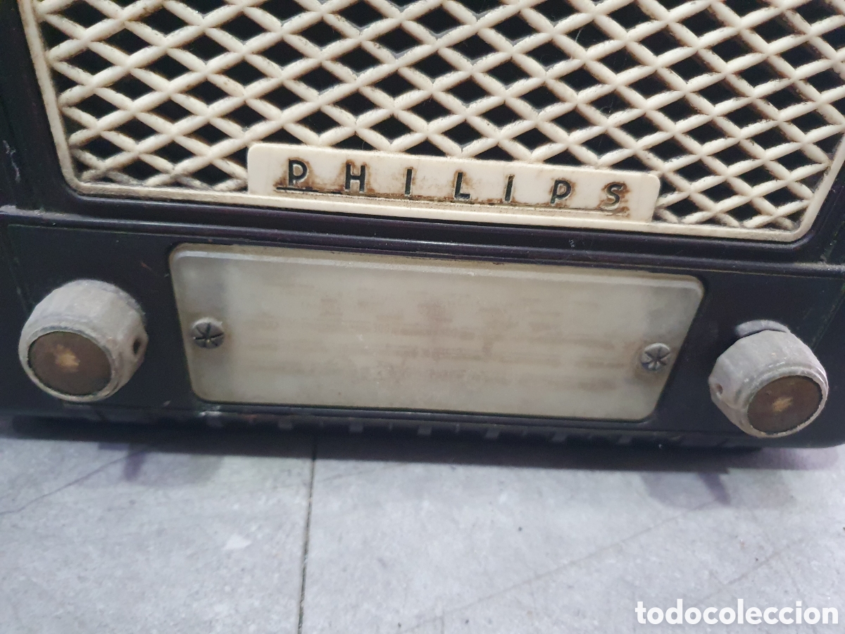 Radios de v&aacute;lvulas: Antigua radio Philips a valvulas - Foto 4