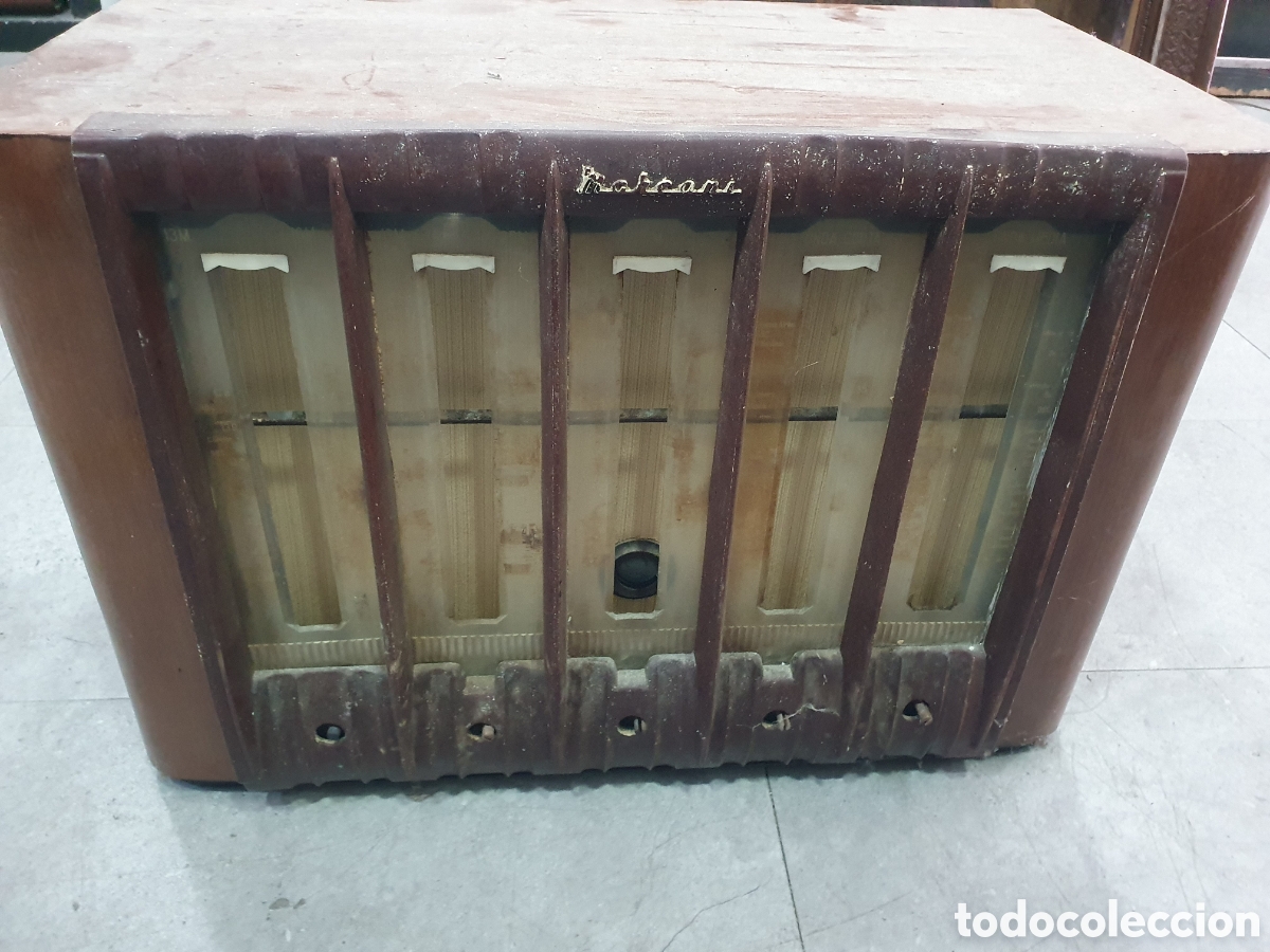 Radios de v&aacute;lvulas: Antigua radio Marconi de valvulas