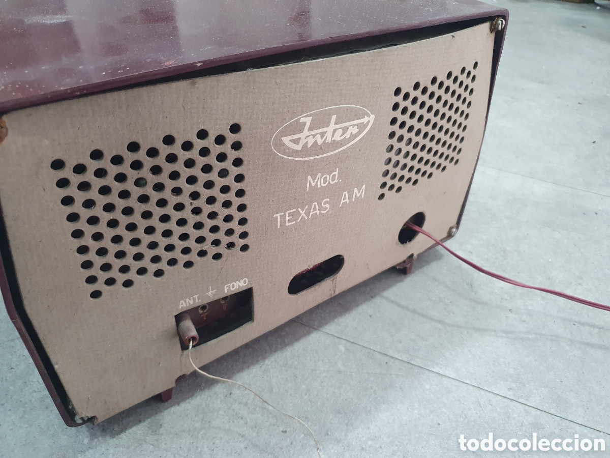 Radios de v&aacute;lvulas: Radio de baquelita Inter Texas AM - Foto 7
