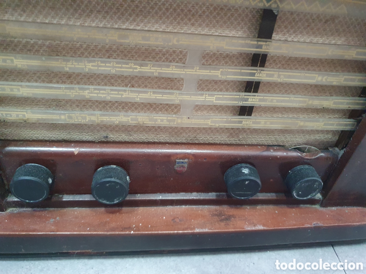 Radios de v&aacute;lvulas: Antigua radio Philips a valvulas - Foto 3