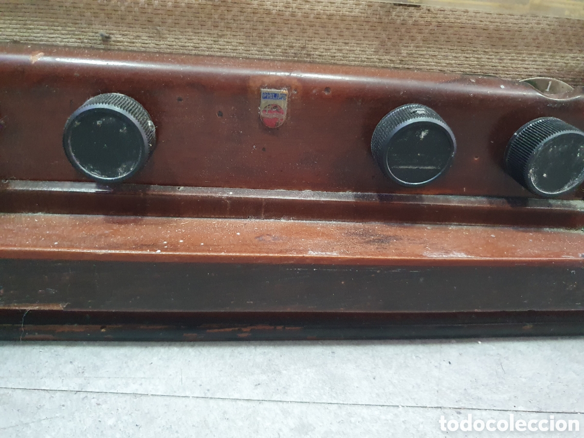 Radios de v&aacute;lvulas: Antigua radio Philips a valvulas - Foto 4