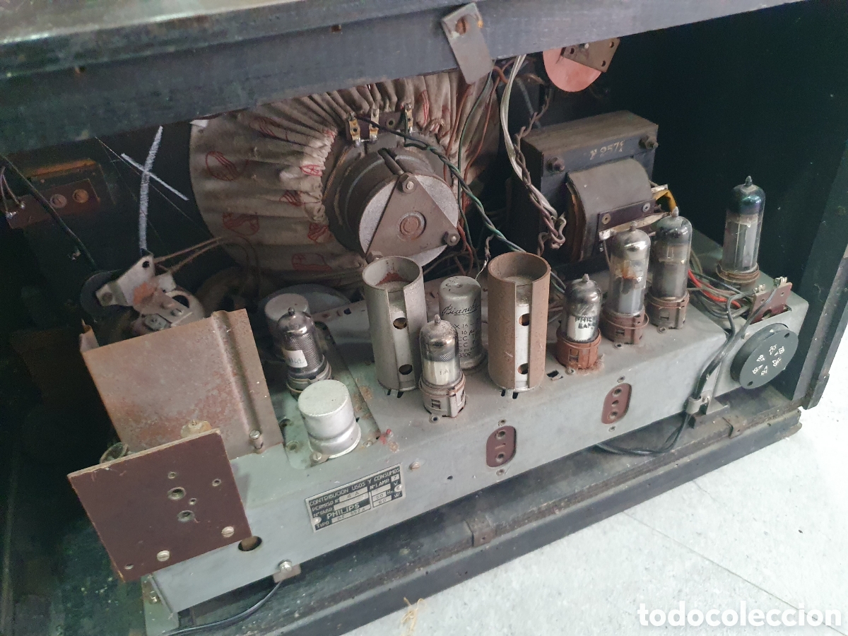 Radios de v&aacute;lvulas: Antigua radio Philips a valvulas - Foto 8