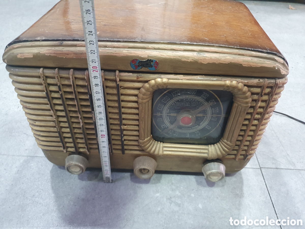 Radios de v&aacute;lvulas: Antigua radio a valvulas Atlantic. (B) - Foto 2