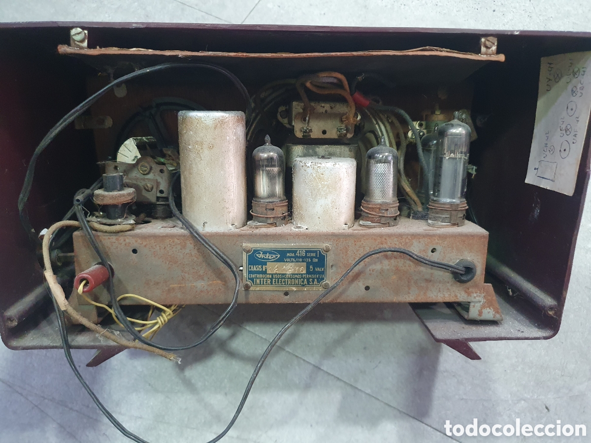 Radios de v&aacute;lvulas: Radio a v&aacute;lvulas Inter 416. (B) - Foto 3