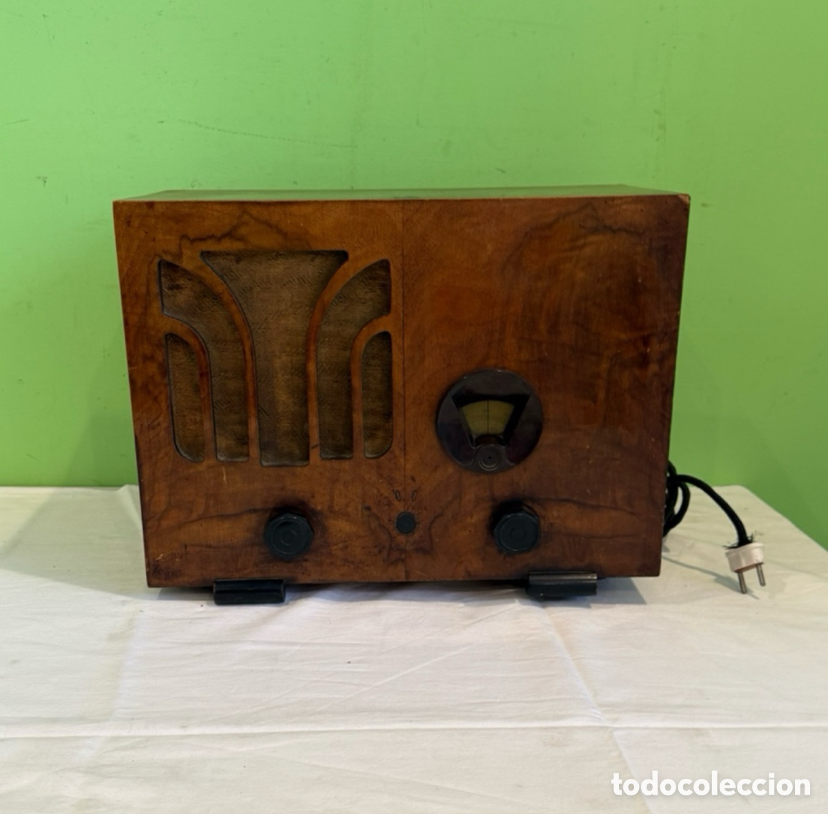Radios de v&aacute;lvulas: Radio antigua Philips B520A18 v&aacute;lvulas Art D&eacute;co a&ntilde;os 30 madera original.