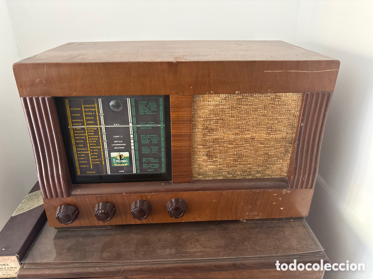 Radios de v&aacute;lvulas: RADIO A VALVULAS ---ETRONIC---EN BUEN ESTADO Y FUNCIONANDO PERFECTO A 220 VOL