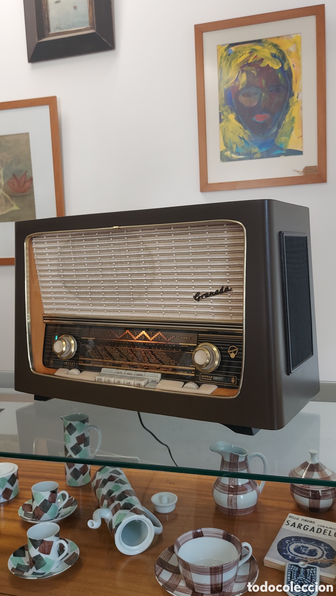 Radios de v&aacute;lvulas: Radio de v&aacute;lvulas Blaupunkt Granada 1959 - Foto 3