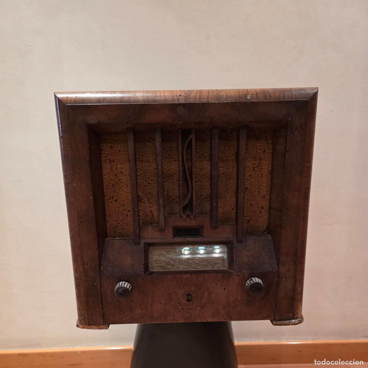 Radios de v&aacute;lvulas: Radio a v&aacute;lvulas Sachsenwerk Olympia Reflex Super (c. 1935) - Para restaurar (Tapa original)