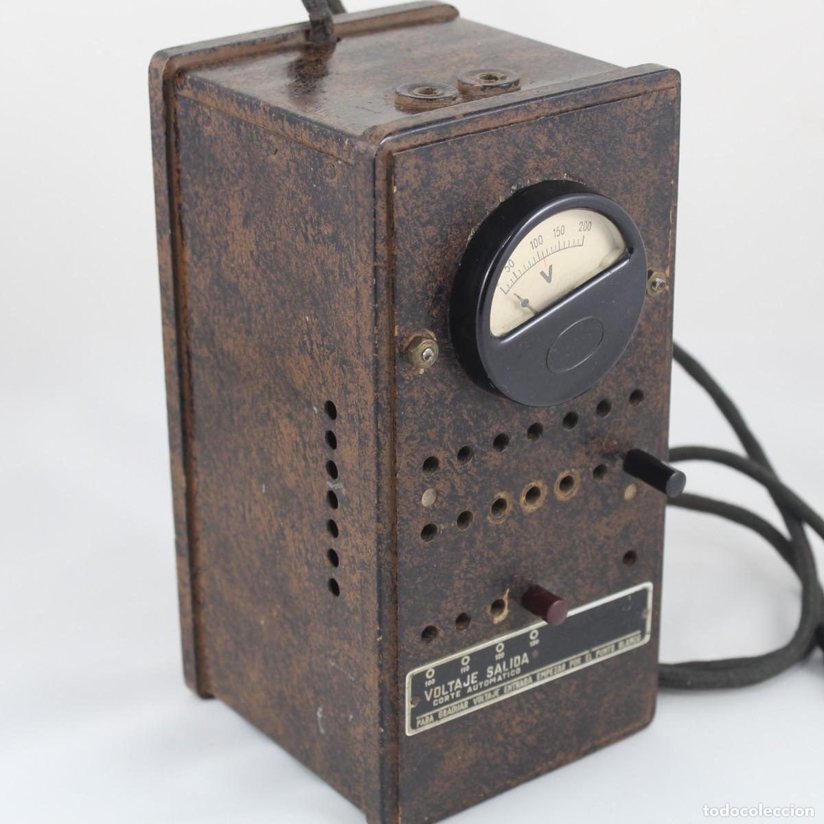 Radios de v&aacute;lvulas: Transformador Alimentador Radio V&aacute;lvulas Antiguo Volt&iacute;metro Regulador Voltaje