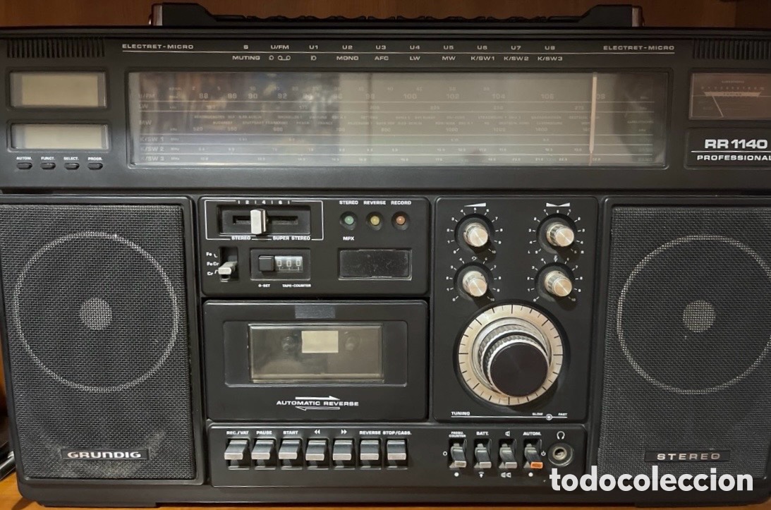 R&ouml;hrenempf&auml;nger: Grundig RR 1140 Professional &ndash; Radio Cassette Est&eacute;reo Vintage &ndash; Made in West Germany