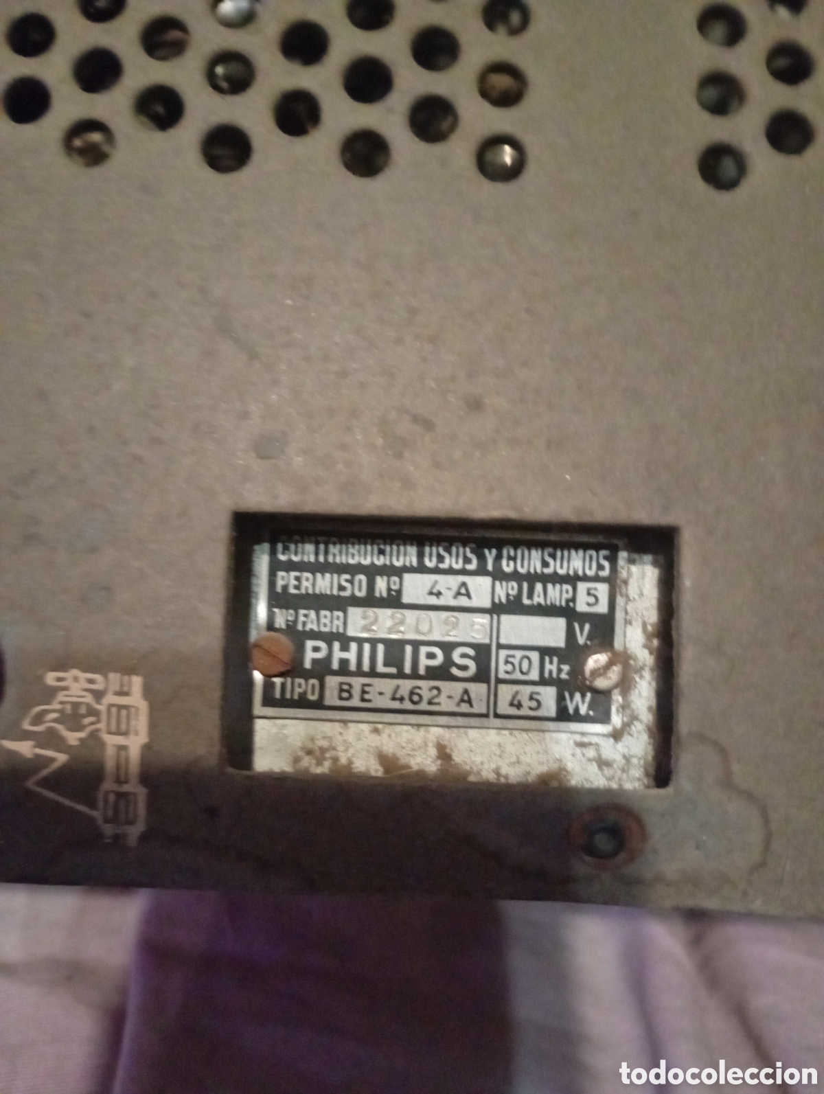 Radios de v&aacute;lvulas: RADIO PHILIPS Tipo BE 462A VALVULAS BAQUELITA - Foto 4