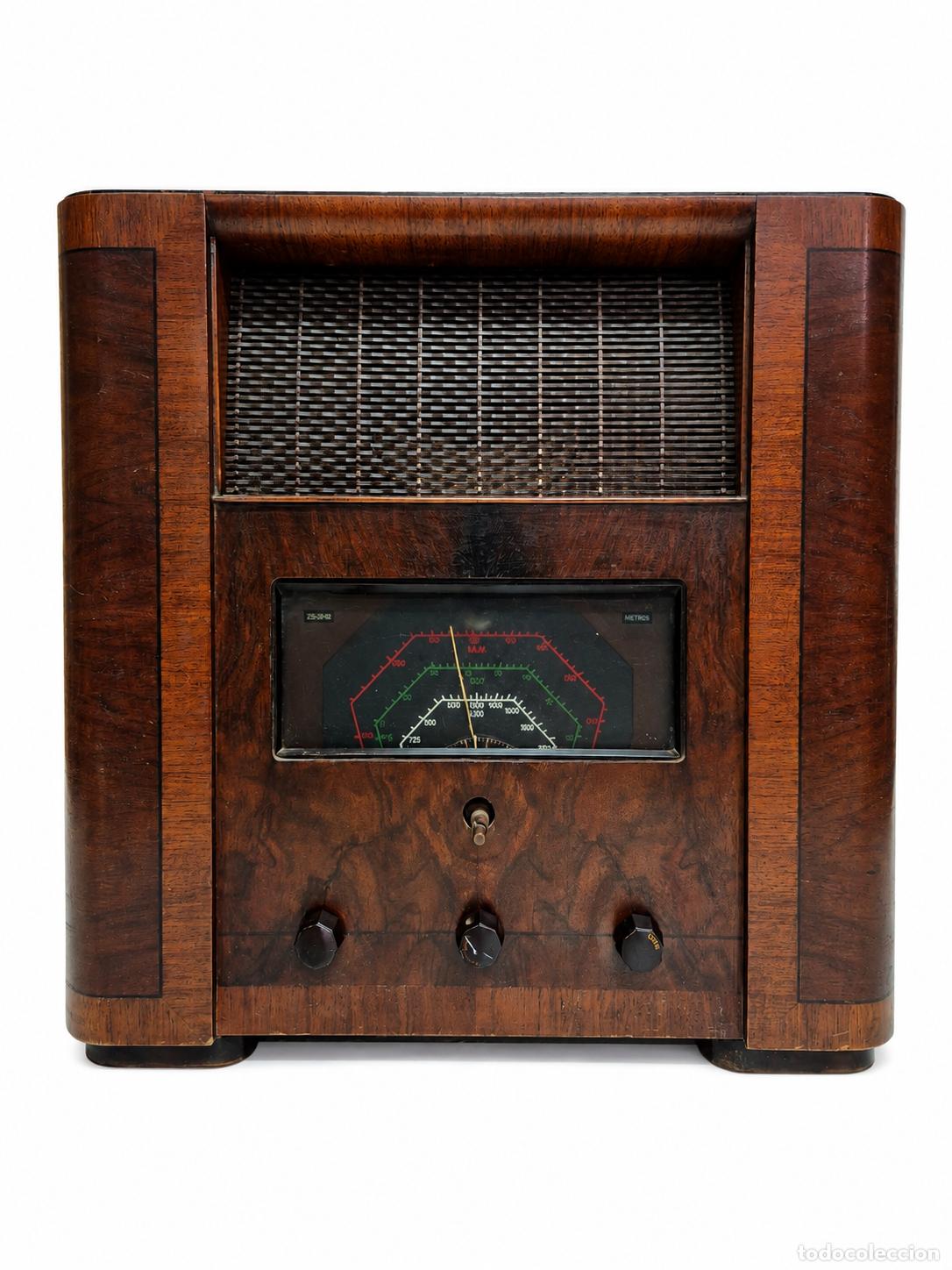 Valve radios: Antigua Radio Art dec&oacute; - His Master's Voice (HMV), La Voz de su Amo, Mod. 472 - A&ntilde;o 1936-38