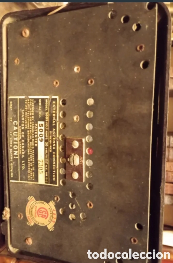 Radios de v&aacute;lvulas: Radio de baquelita a v&aacute;lvulas marca Sparton - Foto 4