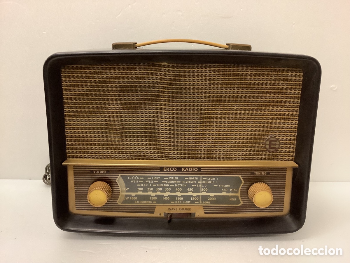 Radios de v&aacute;lvulas: RADIO BAQUELITA EKCO U245