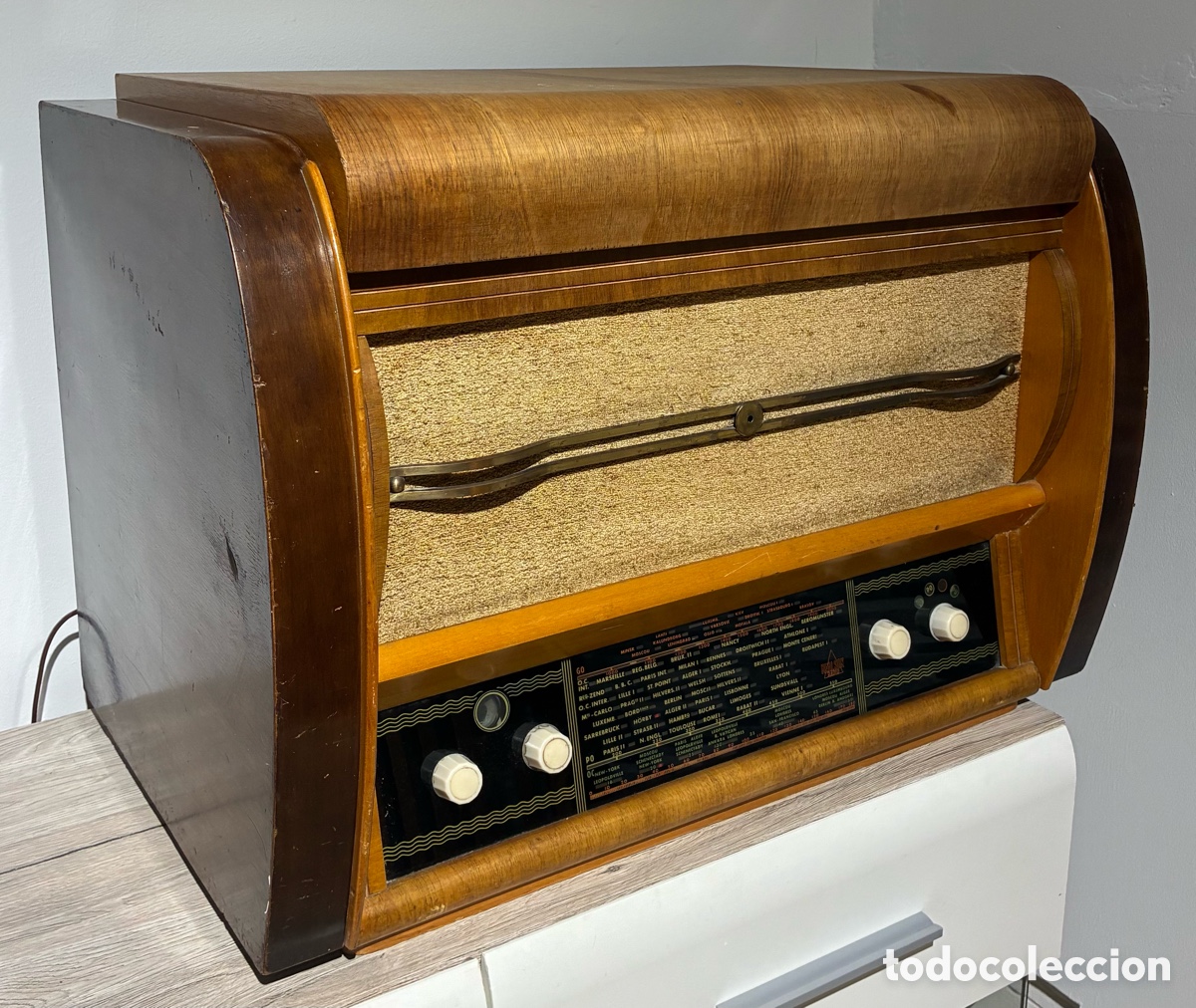 Radios de v&aacute;lvulas: Radio Realson vintage madera - Foto 2