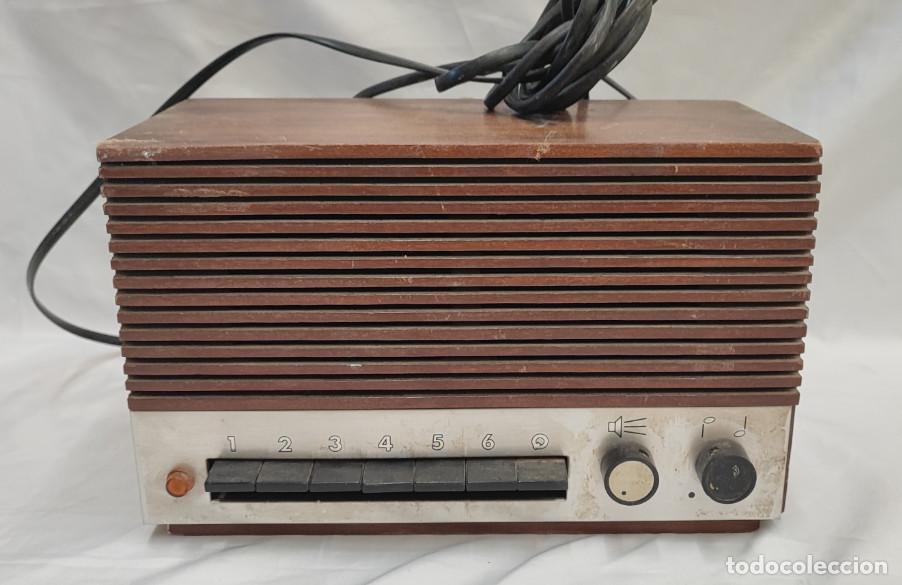 Radios de v&aacute;lvulas: RADIO O HILO MUSICAL HASLER BERNA CON TOMA DE TELEFONO
