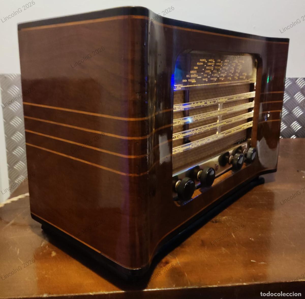 Radio a valvole: Radio de v&aacute;lvulas 1949 Totalmente restaurada Philips Ib&egrave;rica BE-582A Perfecto estado de funcionament