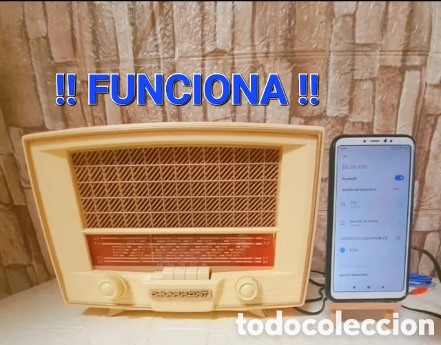 Radios de v&aacute;lvulas: RADIO GRAMMONT TYPE 5715 ANTIGUA V&Aacute;LVULAS BAQUELITA LAMPARAS VINTAGE &Eacute;POCA