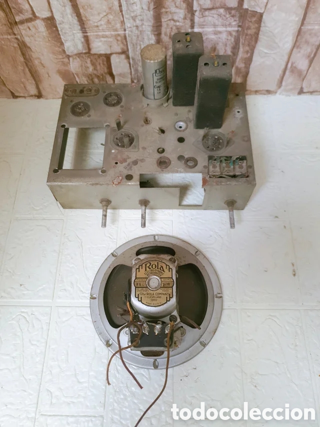 Radios de v&aacute;lvulas: Chasis + Altavoz + transformador de salida de audio radio antigua v&aacute;lvulas baquelita madera a&ntilde;os 30