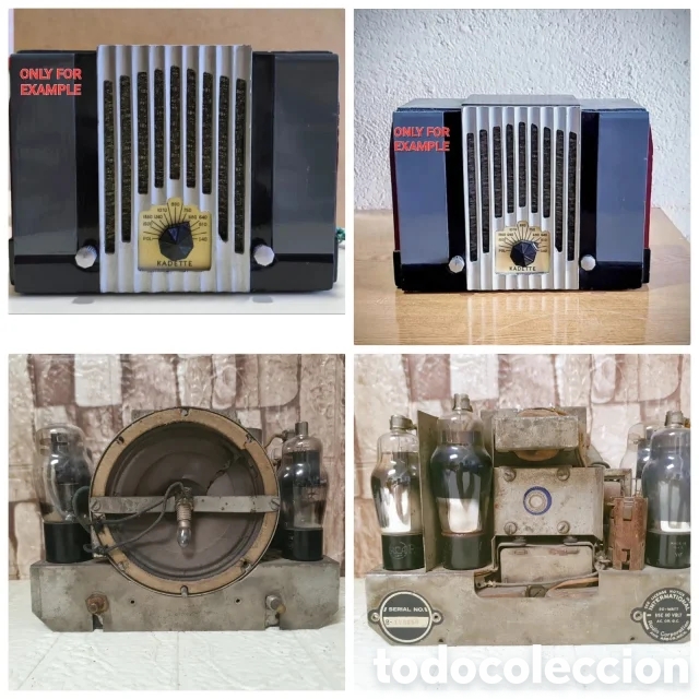 Radios de v&aacute;lvulas: Chasis Radio International Kadette B ANTIGUA V&Aacute;LVULAS BAQUELITA VINTAGE &Eacute;POCA MADERA