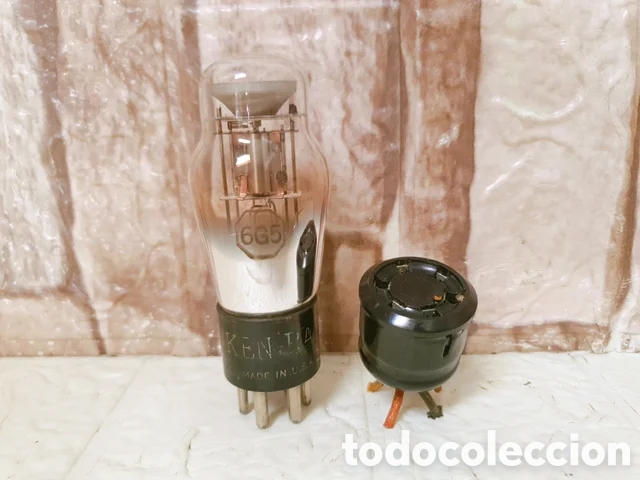 Radios de v&aacute;lvulas: V&aacute;lvula Radio OJO M&Aacute;GICO KEN RAD 6G5 + Z&Oacute;CALO ANTIGUA V&Aacute;LVULAS LAMPARAS TV VALVE TUBE RADIO VALVOLE