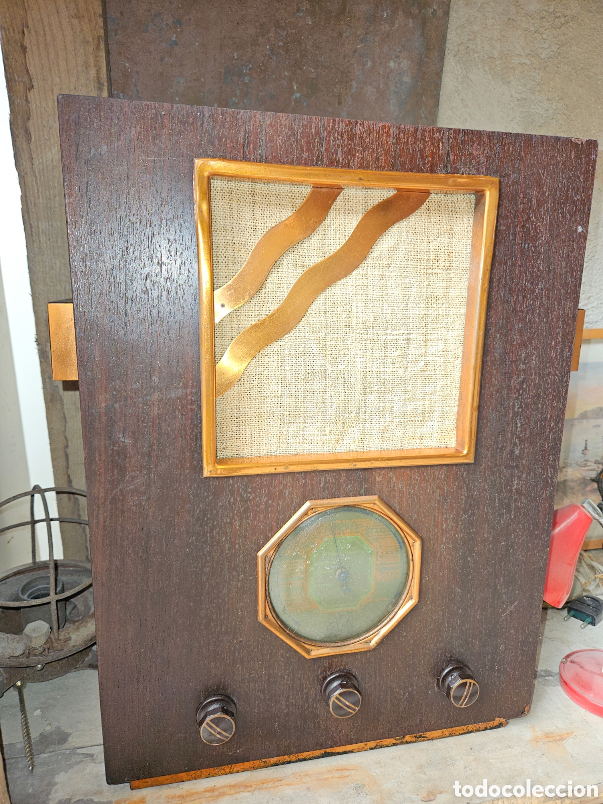 Radios de v&aacute;lvulas: Radio antigua Pathe 435