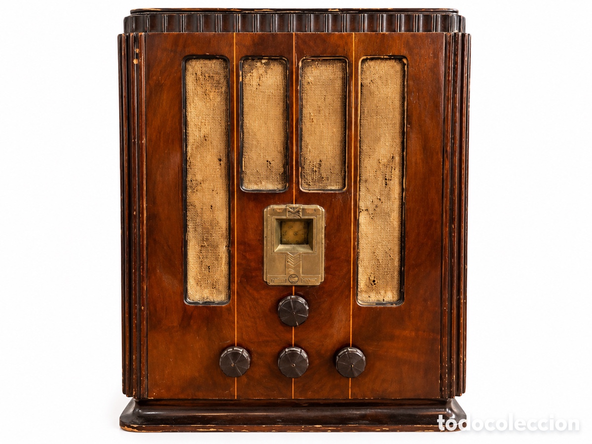 Radios &agrave; lampes: Radio General Electric 1933-1937 comercializada por Viuda de Rafael L. Avellaneda
