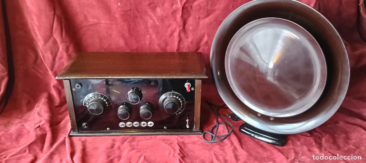 Valve radios: ALTAVOZ PHILIPS LOUIS KALFF Y RADIO DE 4 VALVULAS. VER FOTOS Y DESCRIPCION