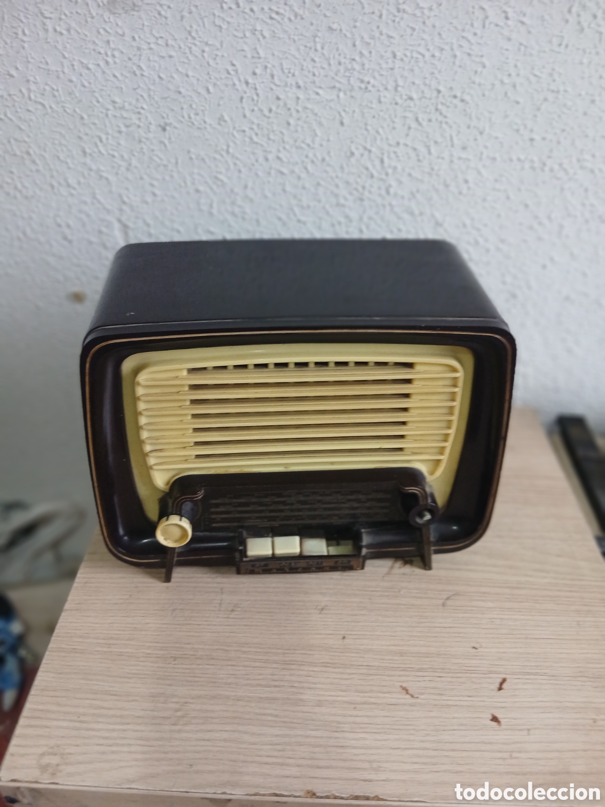 Radios &agrave; lampes: ANTIGUA RADIO A V&Aacute;LVULAS MARCONI ESPA&Ntilde;OLA TAL CUAL SE VE,,VER FOTOS