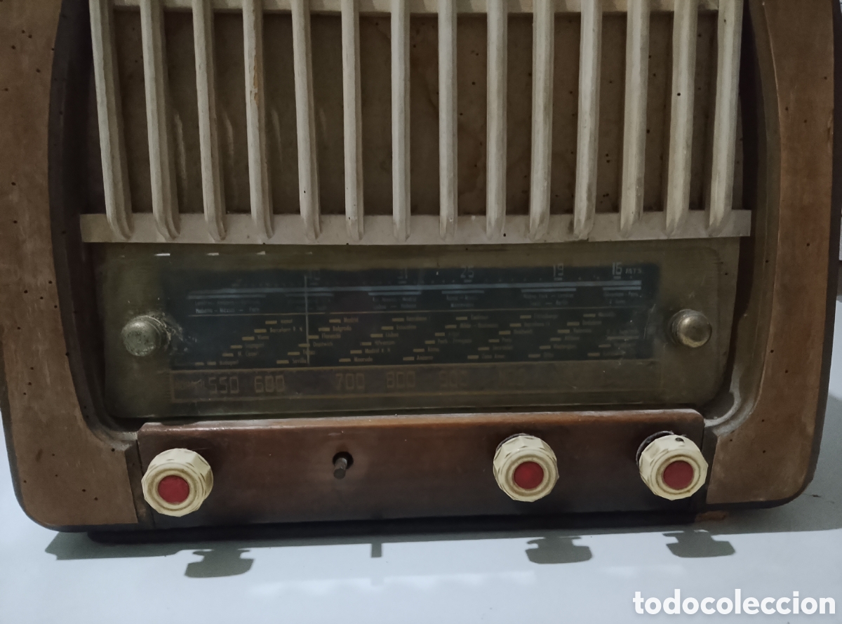 Radios &agrave; lampes: Antigua Radio de V&aacute;lvulas MARCONI A&ntilde;os 40-50 (100% Original - Circuito Virgen)