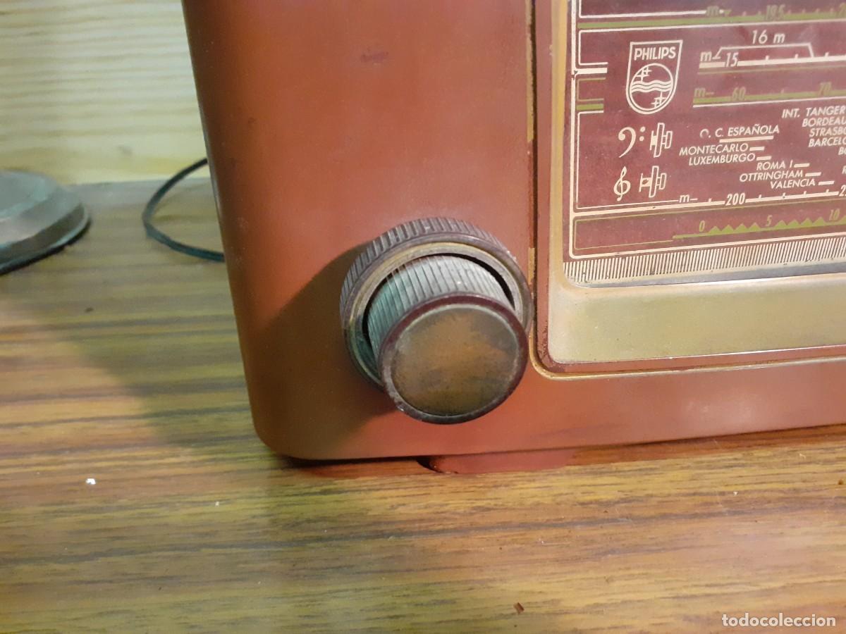 Radios de v&aacute;lvulas: R&agrave;dio Philips de v&agrave;lvules a&ntilde;os 50 - Foto 6