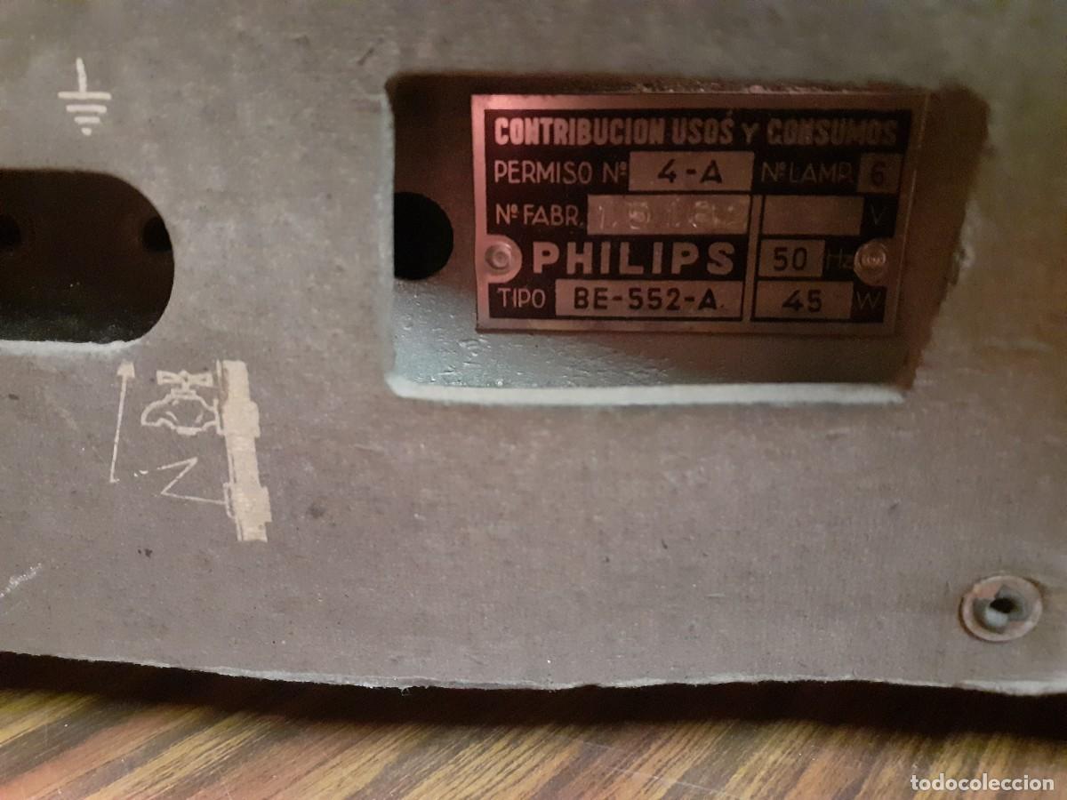 Radios de v&aacute;lvulas: R&agrave;dio Philips de v&agrave;lvules a&ntilde;os 50 - Foto 9