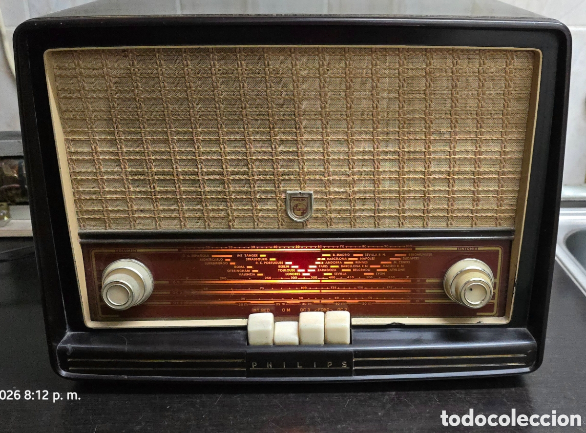 Radios de v&aacute;lvulas: Radio Phillips BE-462 45W 125V - Foto 1