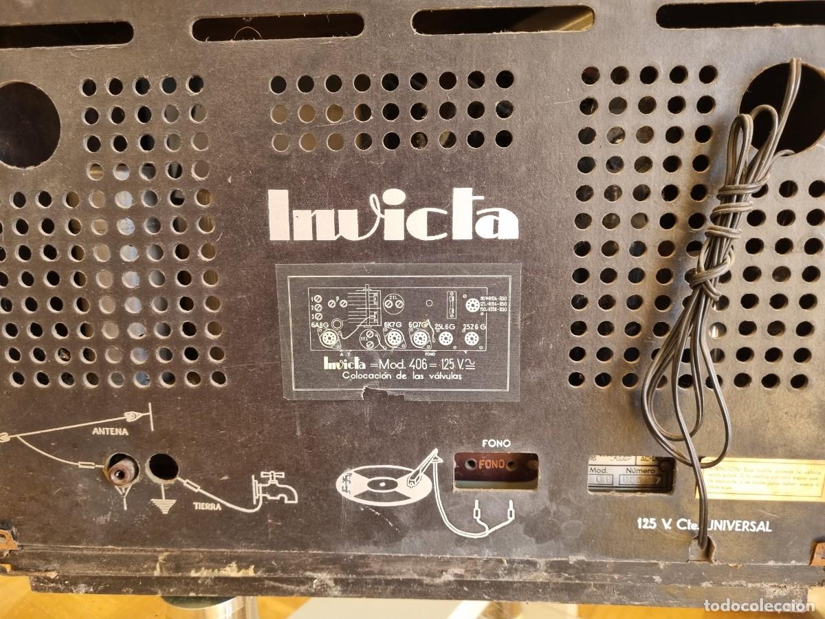 Radios de v&aacute;lvulas: Radio Antigua valvula Invicta - Foto 7