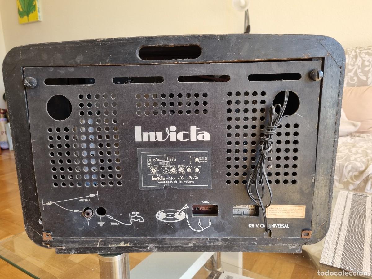 Radios de v&aacute;lvulas: Radio Antigua valvula Invicta - Foto 8