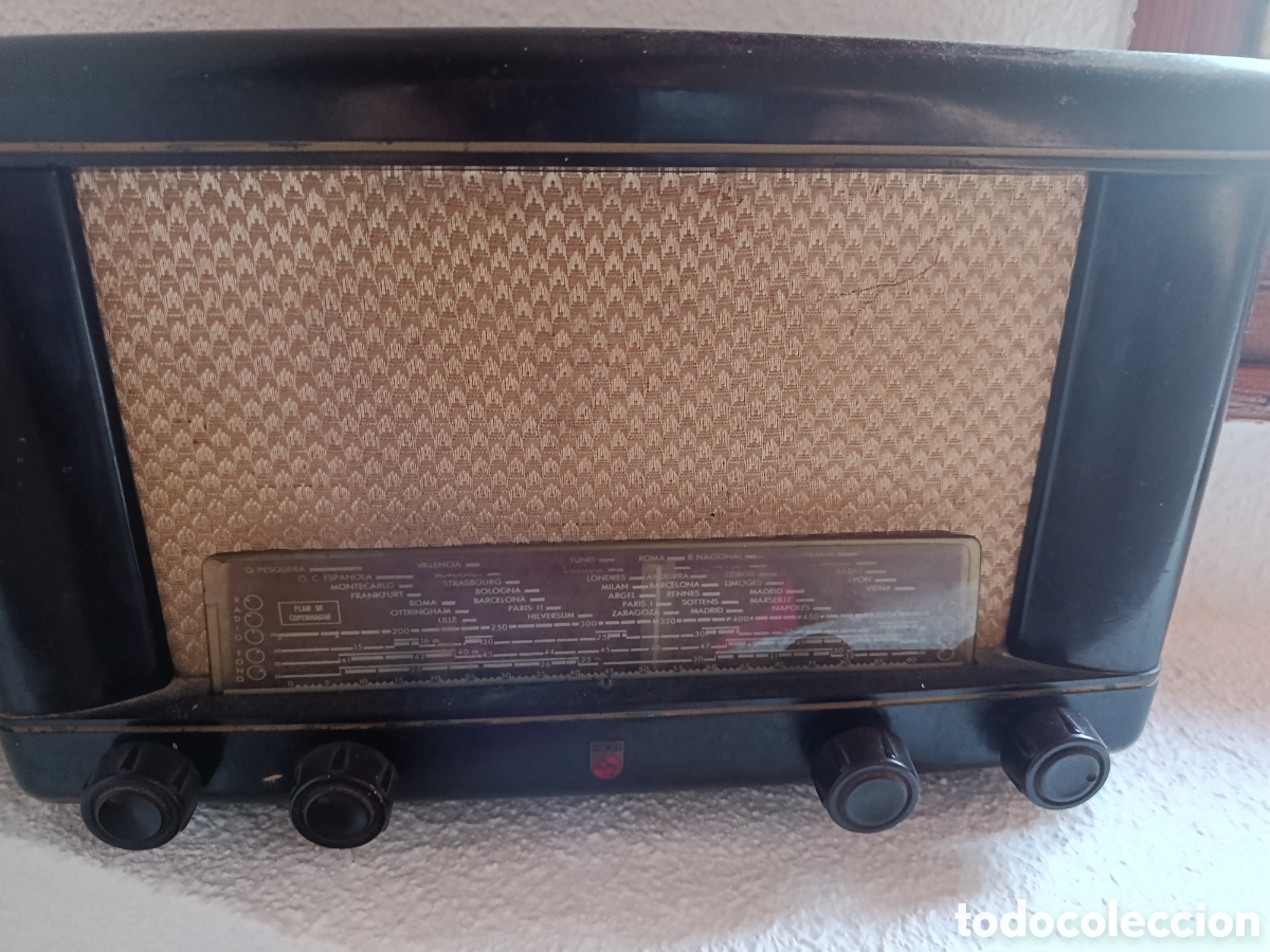 Valve radios: Radio Philips BE-412-A 1952 Baquelita