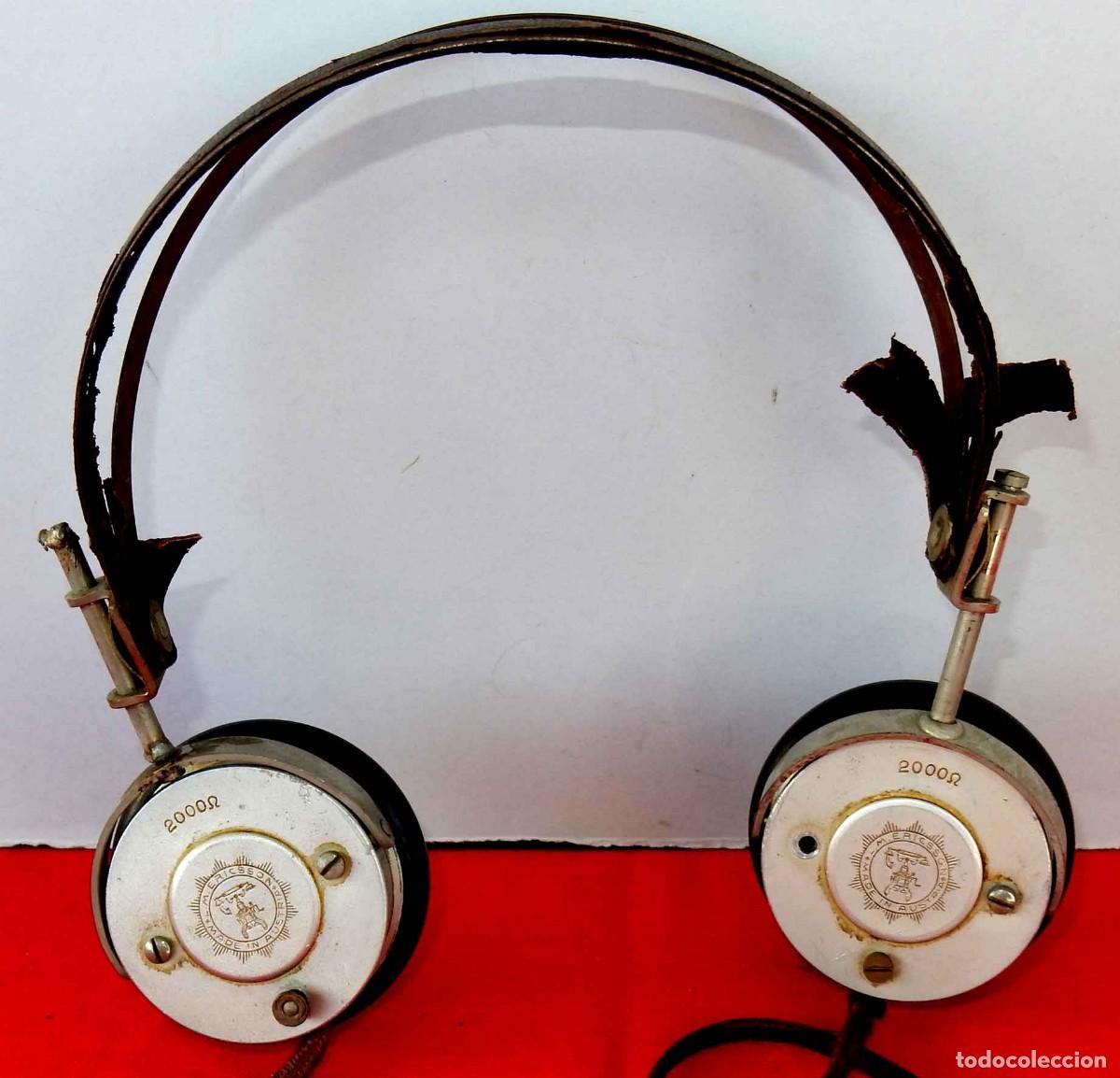 Radios &agrave; lampes: Cascos o auriculares L.M ERICSSON para radio de Galena - C1930