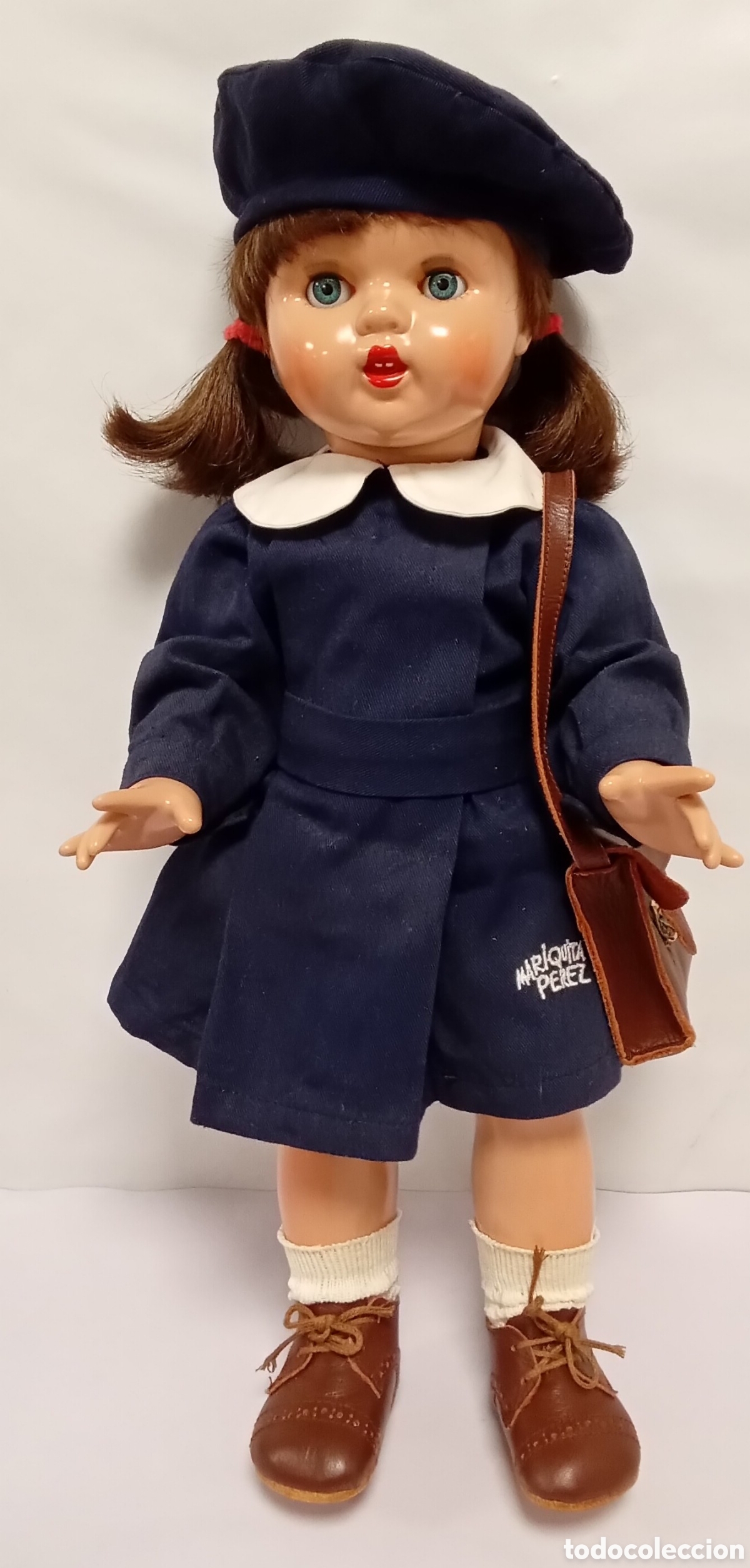 Reediciones Mu&ntilde;ecas Espa&ntilde;olas: Mu&ntilde;eca Mariquita P&eacute;rez 50 CM Chaleco Marr&oacute;n Mariquita P&eacute;rez Espa&ntilde;a A&ntilde;os 2000