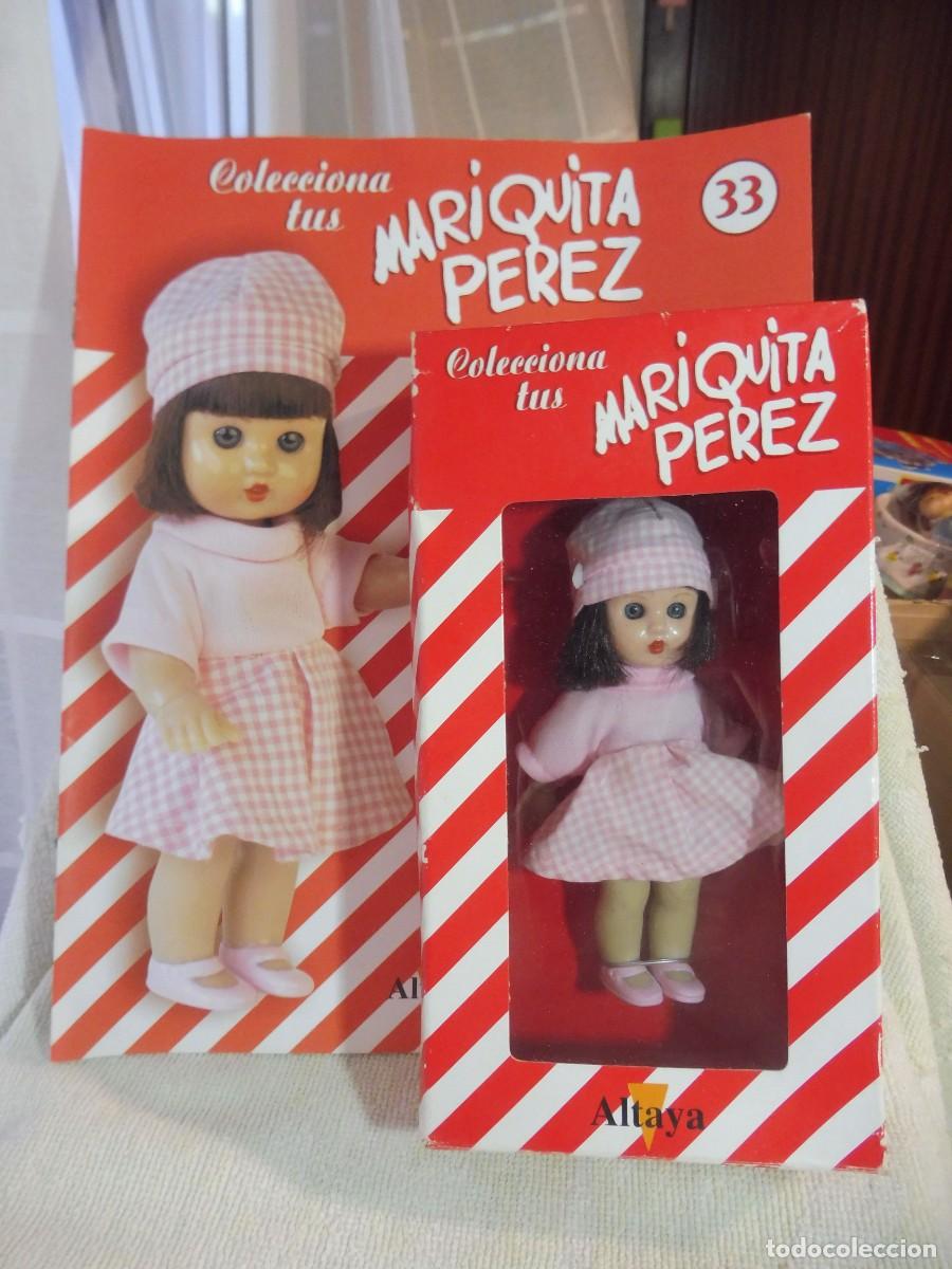 Reediciones Mu&ntilde;ecas Espa&ntilde;olas: Mini Mariquita P&eacute;rez 13,5 cm en caja y fasc&iacute;culo n&ordm; 33, Altaya