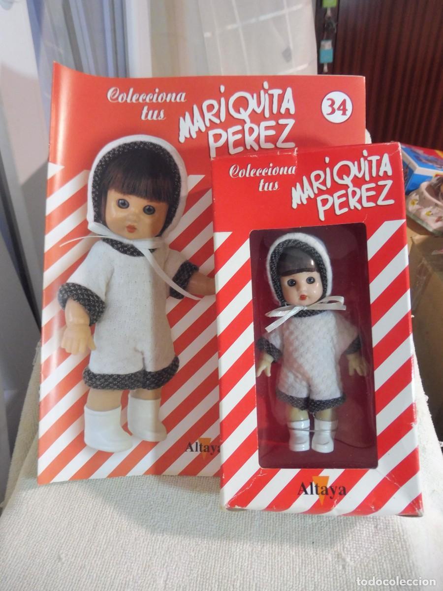 Reediciones Mu&ntilde;ecas Espa&ntilde;olas: Mini Mariquita P&eacute;rez 13,5 cm en caja y fasc&iacute;culo n&ordm; 34, Altaya