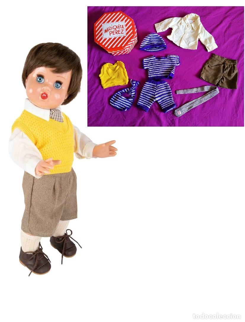 Reediciones mu&ntilde;ecas espa&ntilde;olas: Para JUANIN GRANDE de MARIQUITA PEREZ: Traje COLEGIAL + REGALO