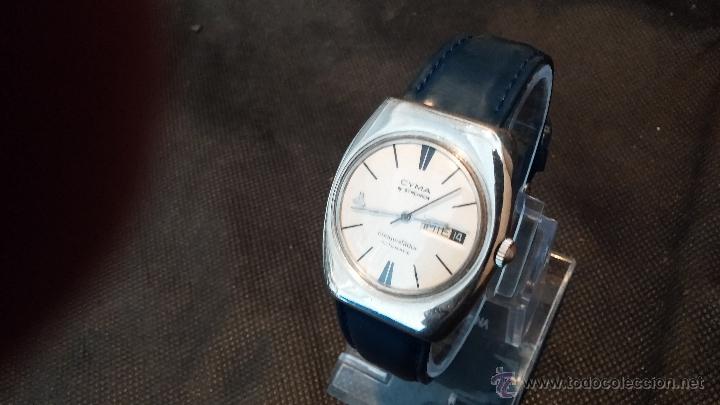 Relojes autom&aacute;ticos: Antiguo reloj Cyma autom&aacute;tico Conquistador by Synchron - Foto 24